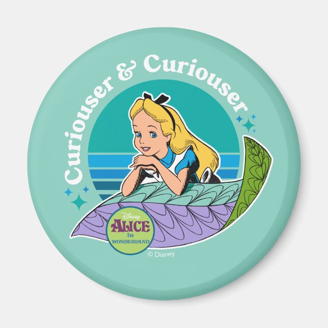 Alice in Wonderland | Curiouser & Curiouser Magnet (Front)