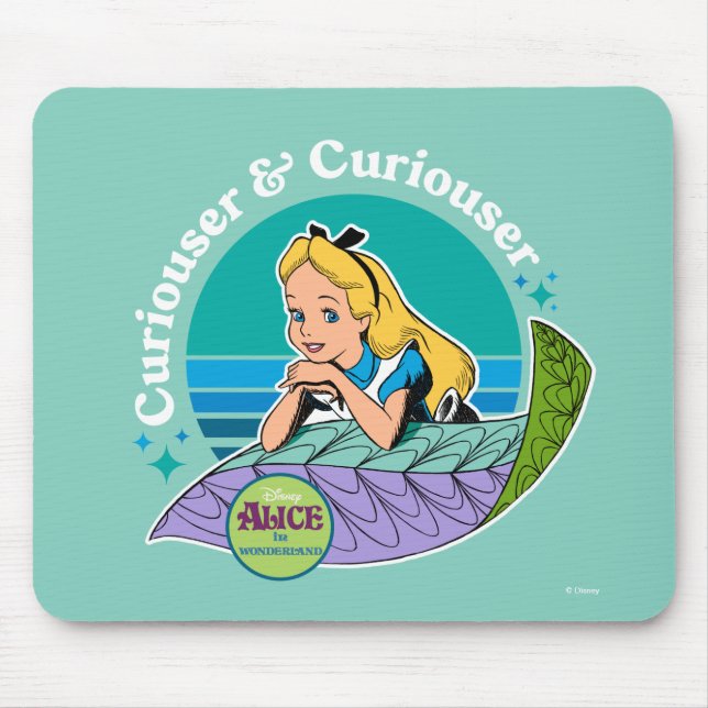 Alice in Wonderland | Curiouser & Curiouser Mouse Pad (Front)