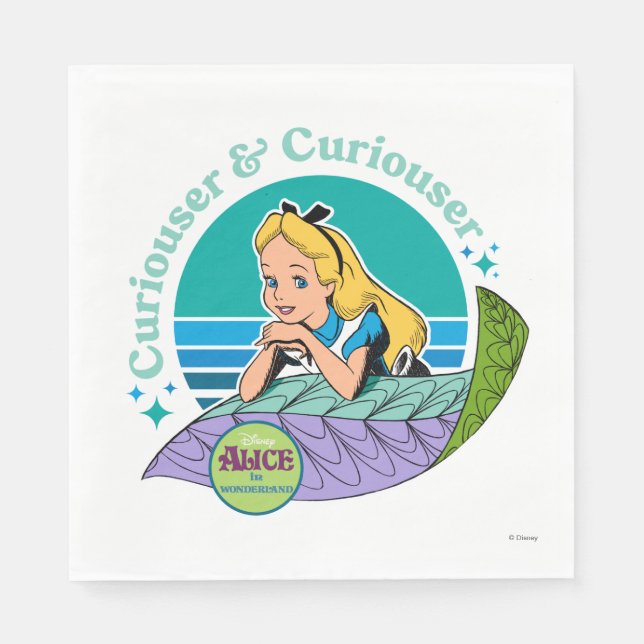 Alice in Wonderland | Curiouser & Curiouser Napkins (Front)