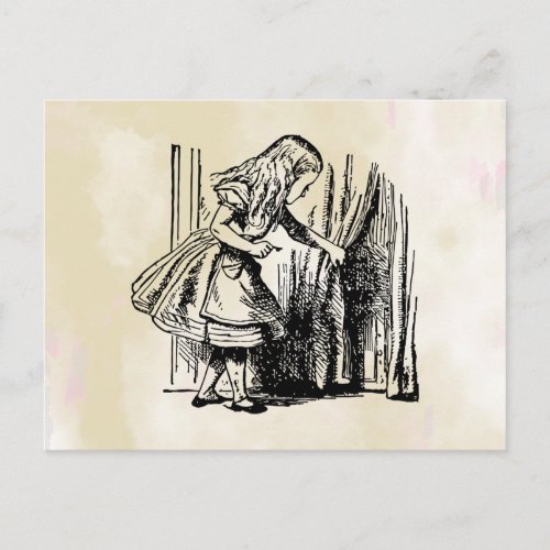 Alice in Wonderland Curiouser  Curiouser Postcard