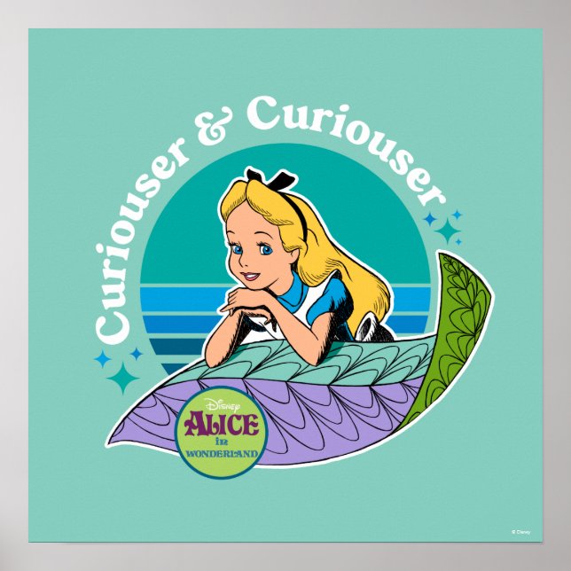 Alice in Wonderland | Curiouser & Curiouser Poster (Front)