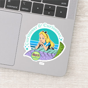 Alice in Wonderland Curiouser & Curiouser Sticker