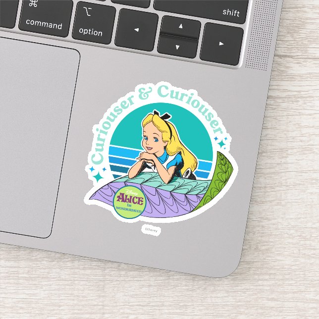 Alice in Wonderland | Curiouser & Curiouser Sticker (Detail)