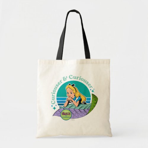 Alice in Wonderland  Curiouser  Curiouser Tote Bag