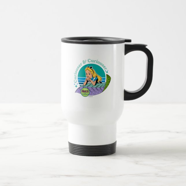 Alice in Wonderland | Curiouser & Curiouser Travel Mug (Right)