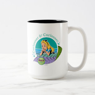 Alice in Wonderland Curiouser & Curiouser Two-Tone Coffee Mug