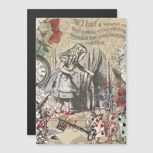 Alice in Wonderland Curtain Classic Art (Front/Back)
