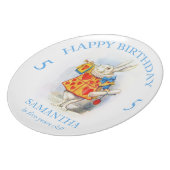 Alice in Wonderland Custom Birthday Gift Plate (Left Side)
