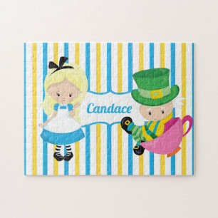 Alice in Wonderland Cute Custom Kids Jigsaw Puzzle