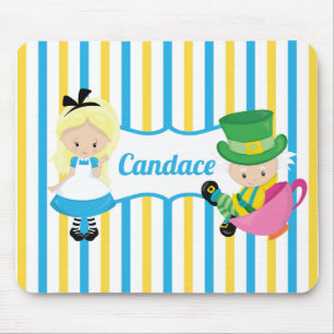 Alice in Wonderland Cute Custom Kids Mouse Pad