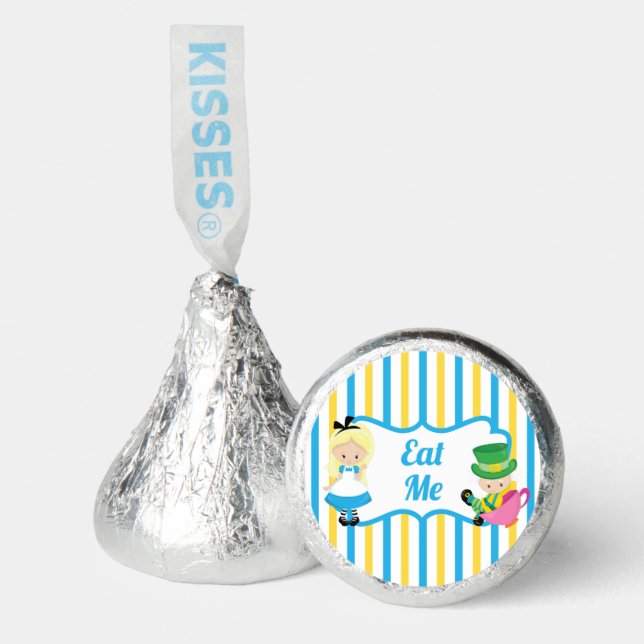 Alice in Wonderland Cute Eat Me Kids Tea Party Hershey®'s Kisses® (Front)