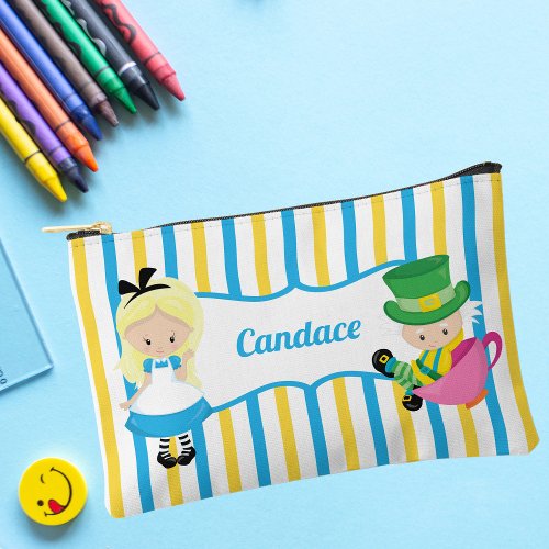 Alice in Wonderland Cute Personalized Girls Accessory Pouch