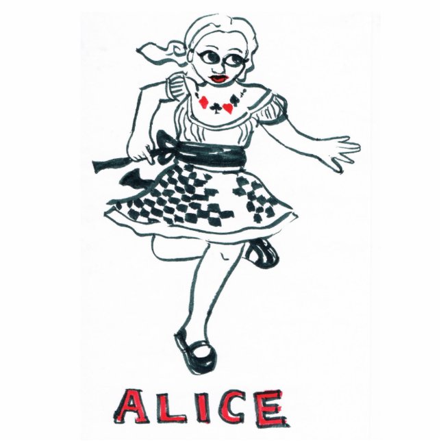 Alice In Wonderland Cutout (Front)