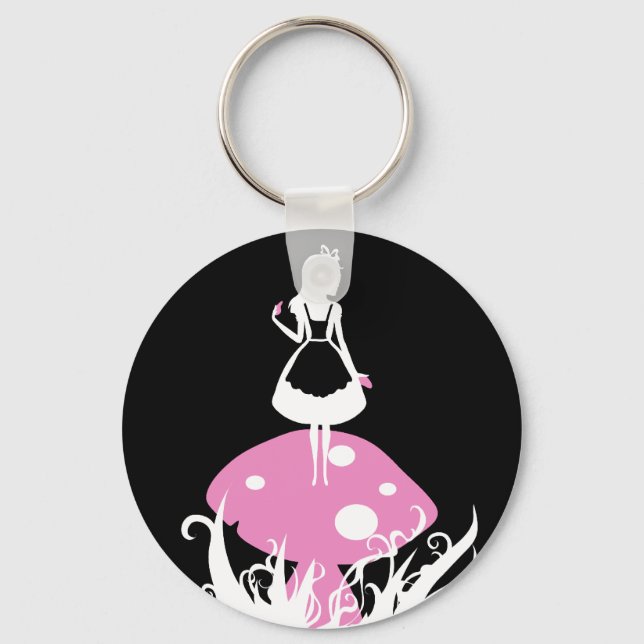 Alice in Wonderland Dark Keychan Keychain (Front)