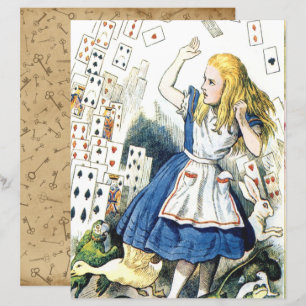 Alice in Wonderland Deck of Cards, Scrapbook Paper