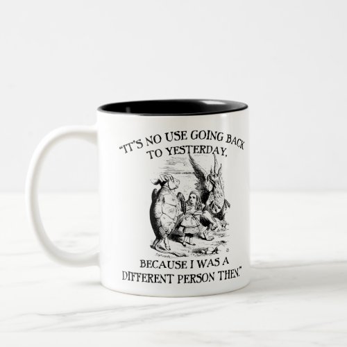 Alice in Wonderland _ Different Person Two_Tone Coffee Mug