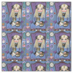 Alice in Wonderland &amp; Dinah Cat Cute Fairy Tale Fabric