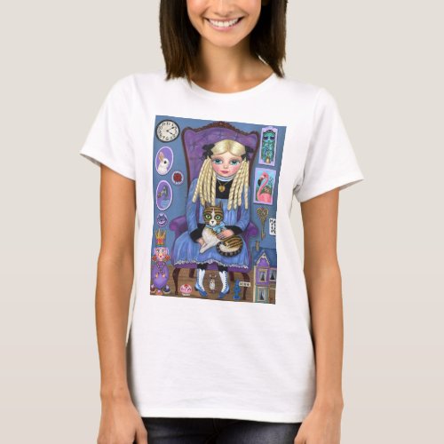 Alice in Wonderland  Dinah Cat Cute Fairy Tale T_Shirt