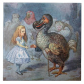 Alice in Wonderland with the Dodo colo Framed Tile