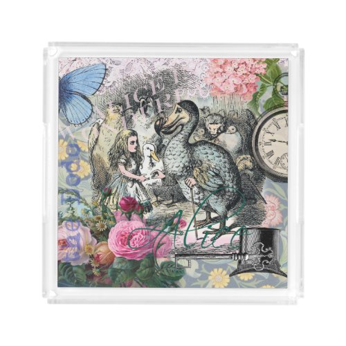 Alice in Wonderland Dodo Classic Artwork Acrylic Tray