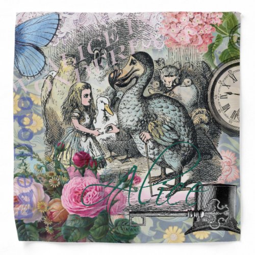 Alice in Wonderland Dodo Classic Artwork Bandana