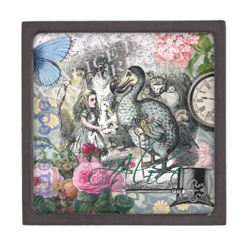 Alice in Wonderland Dodo Classic Artwork Jewelry Box