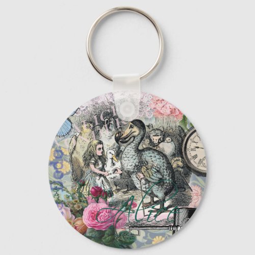 Alice in Wonderland Dodo Classic Artwork Keychain