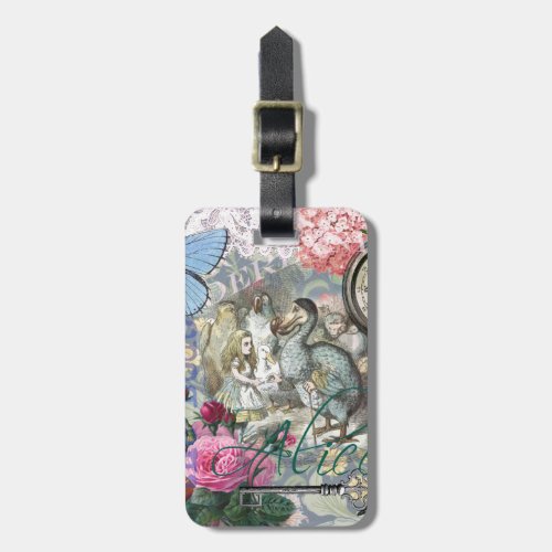 Alice in Wonderland Dodo Classic Artwork Luggage Tag