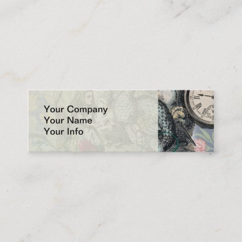 Alice in Wonderland Dodo Classic Artwork Mini Business Card