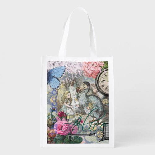 Alice in Wonderland Dodo Classic Artwork Reusable Grocery Bag