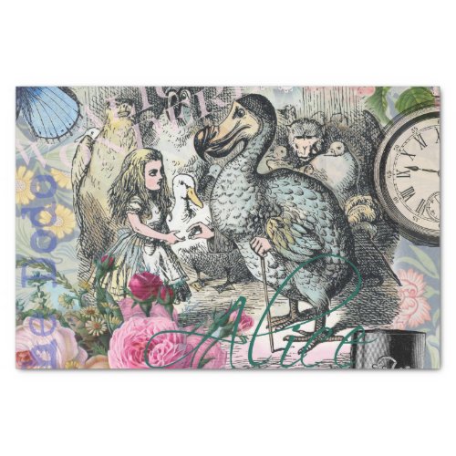 Alice in Wonderland Dodo Classic Artwork Tissue Paper