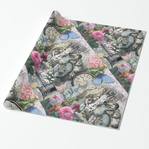 Alice in Wonderland Dodo Classic Artwork Wrapping Paper