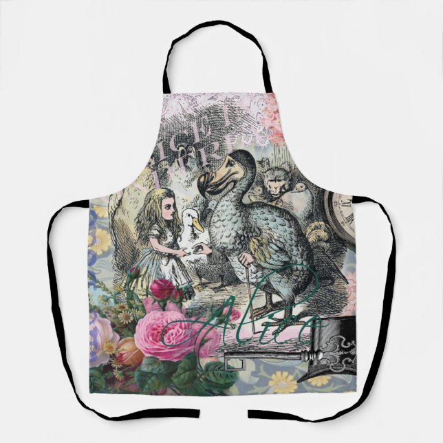 Alice in Wonderland Dodo Classic Tenniel Art Apron (Front)