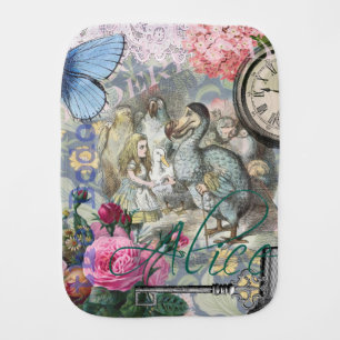 Alice in Wonderland Dodo Classic Tenniel Art Burp Cloth
