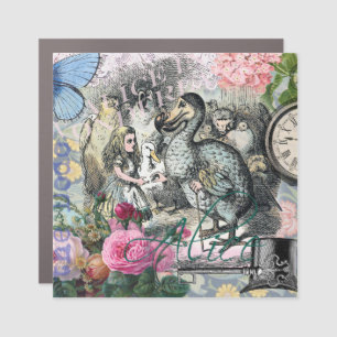 Alice in Wonderland Dodo Classic Tenniel Art Car Magnet