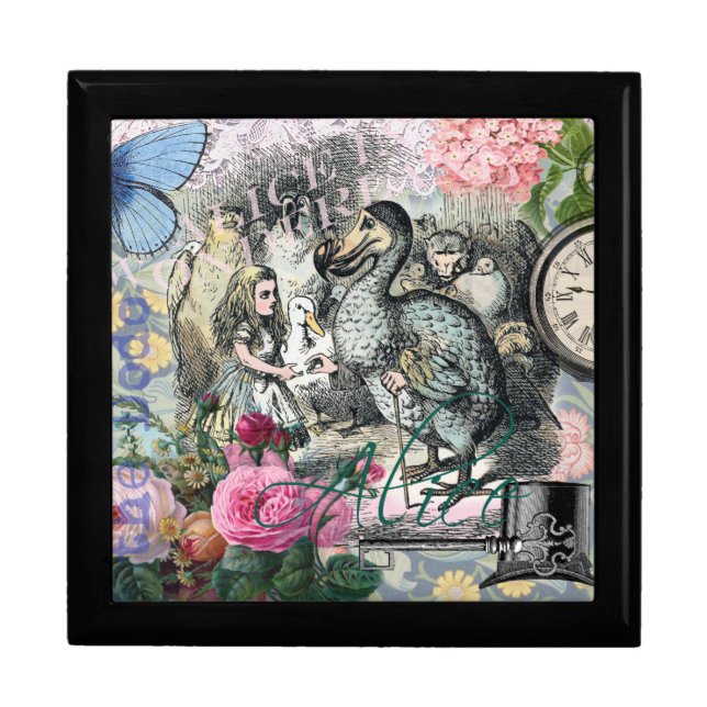 Alice in Wonderland Dodo Classic Tenniel Art Gift Box (Front)