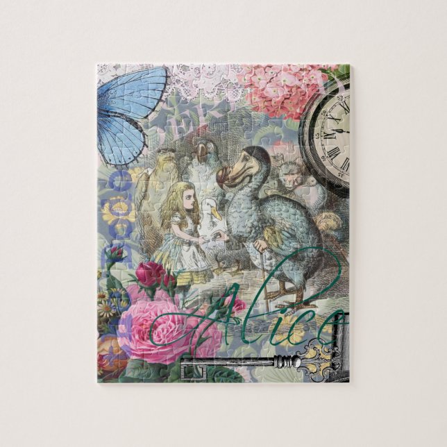 Alice in Wonderland Dodo Classic Tenniel Art Jigsaw Puzzle (Vertical)