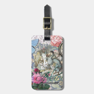 Alice in Wonderland Dodo Classic Tenniel Art Luggage Tag