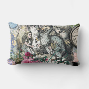 Alice in Wonderland Dodo Classic Tenniel Art Lumbar Pillow