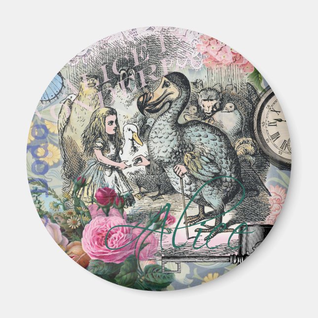 Alice in Wonderland Dodo Classic Tenniel Art Magnet (Front)
