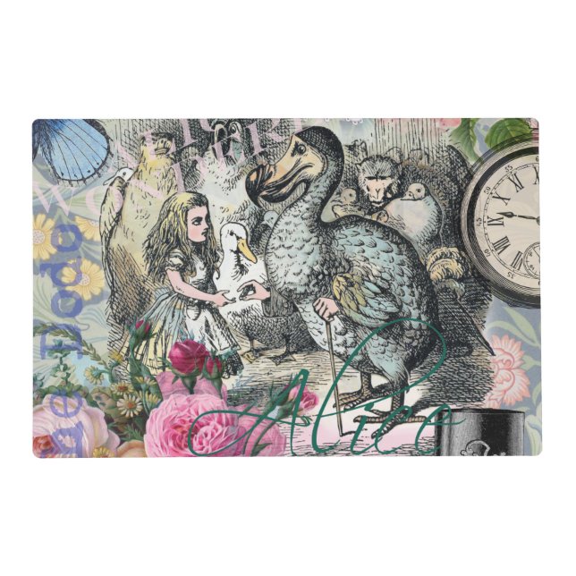 Alice in Wonderland Dodo Classic Tenniel Art Placemat (Front)