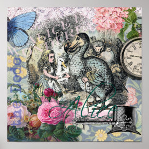 Alice in Wonderland Dodo Classic Tenniel Art Poster