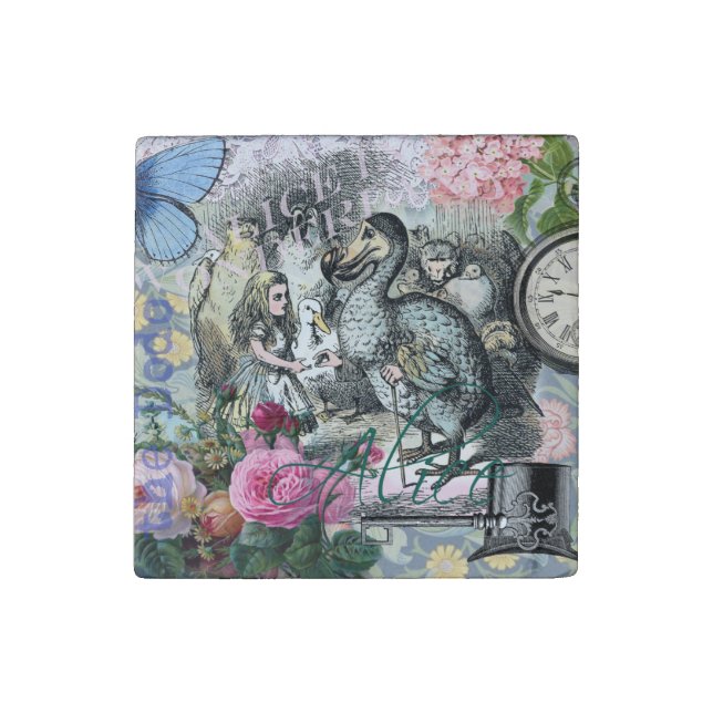 Alice in Wonderland Dodo Classic Tenniel Art Stone Magnet (First Magnet)