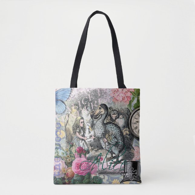 Alice in Wonderland Dodo Classic Tenniel Art Tote Bag (Front)
