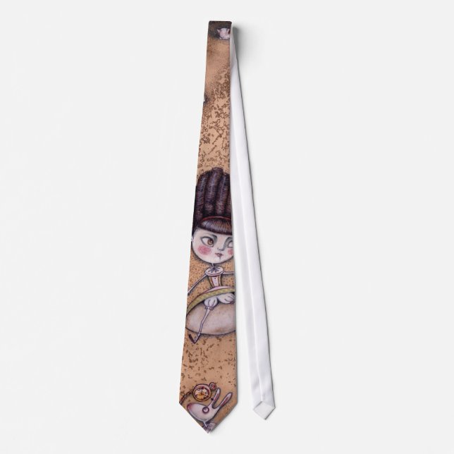 Alice in Wonderland-Down the Rabbit Hole Tie (Front)
