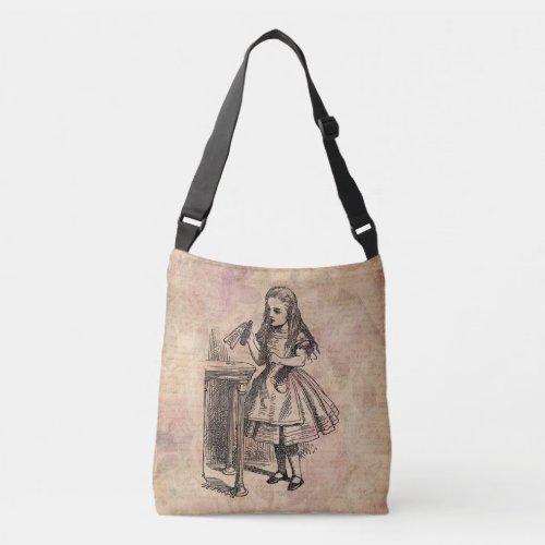 Alice in Wonderland Drink Me Bottle Crossbody Bag