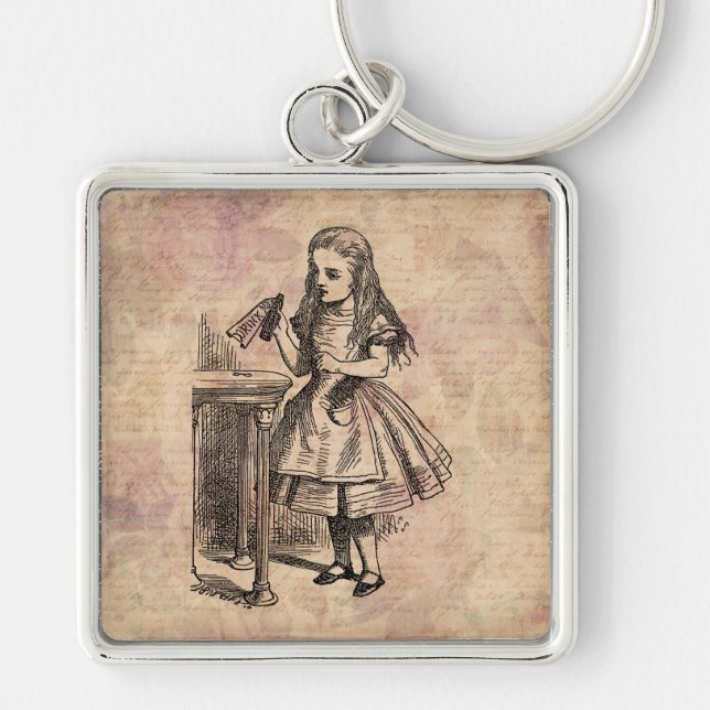 Alice in Wonderland Drink Me Bottle Keychain (Front)