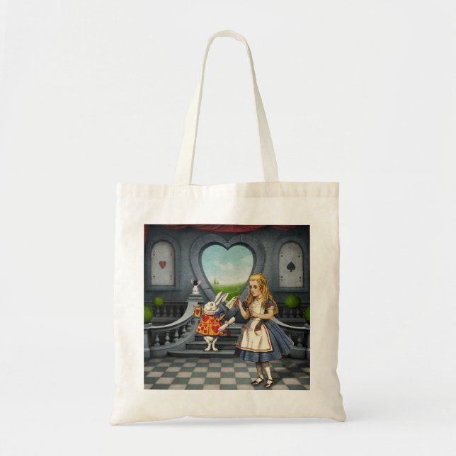 Alice in Wonderland Drink Me Budget Tote Bag (Front)