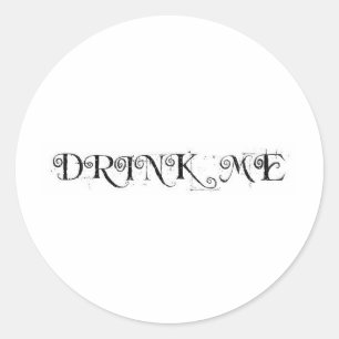 Alice in Wonderland: Drink Me Classic Round Sticker