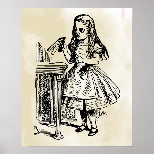 Alice in Wonderland Drink Me Poster (Front)